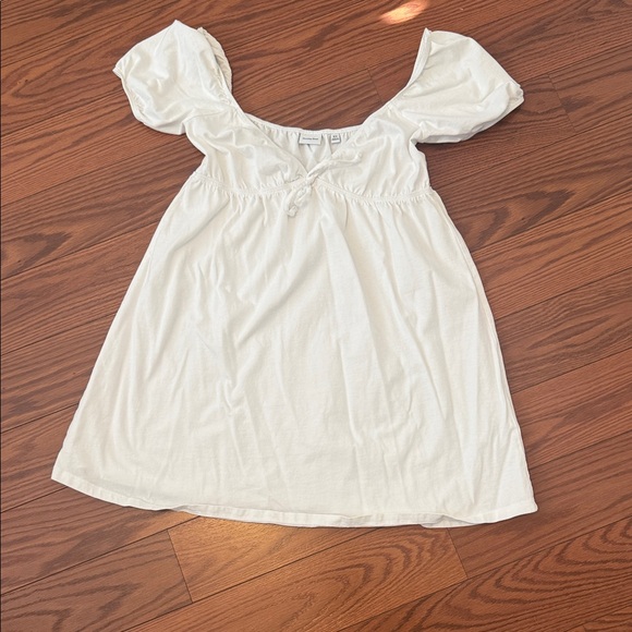 Sunday Best Dresses & Skirts - Sunday Best White Tie-Front Dress